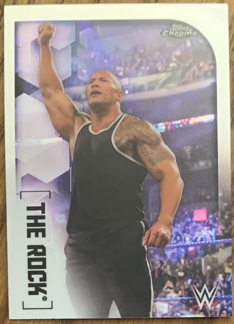 2020 Topps Chrome WWE - The Rock #64 for sale online | eBay