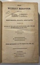 Niles’ Weekly Register, Sept. 1815-March 1816, Vol. IX, Barbary War, Napoleon
