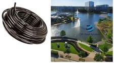 Self-Weighted 25' ft Self Sinking Pond Air Hose Aerator Tubing 3/8" ID Airline