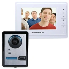 7 Inches Monitor HD Doorbell Camera Video Intercom Door Phone System Door Bell