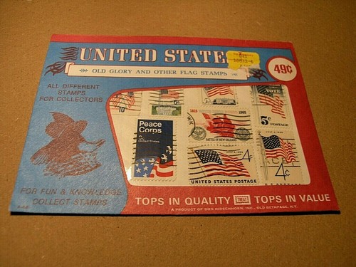 USA STAMPS "old glory and other flag stamp 8x closed envelope all different