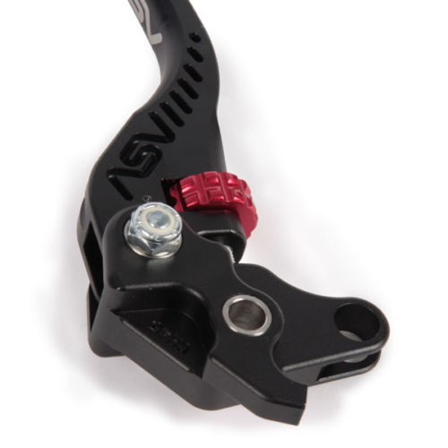 Honda Grom 125 ASV F3 Lever Set Clutch & Brake Black Short Red for sale