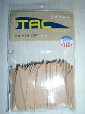 @NEW@ 100- TAC Vanes Driver 225! Tan 2.25" MADE IN THE USA