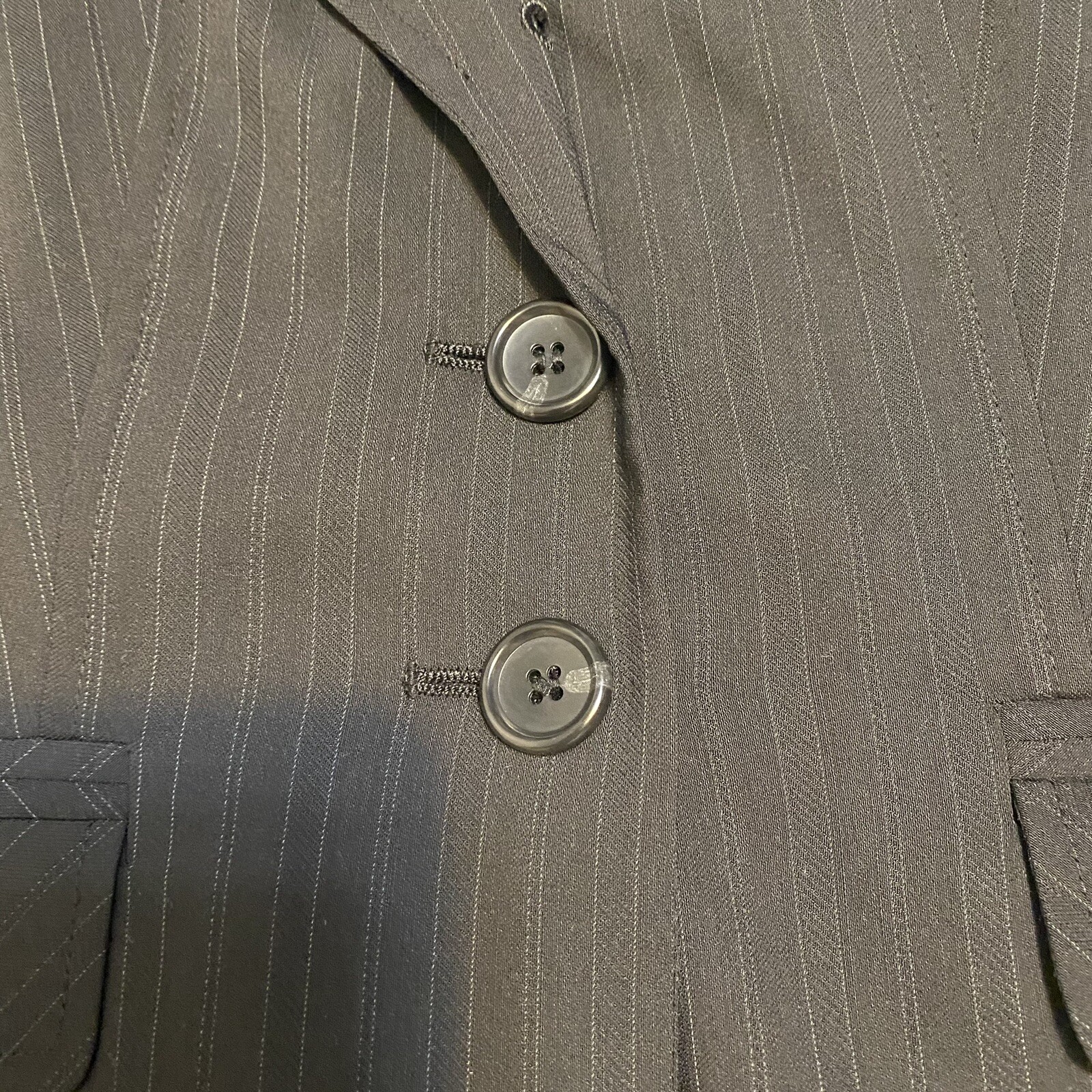 ANN TAYLOR jacket Size 2 Solid Black Dark Charcoa… - image 4