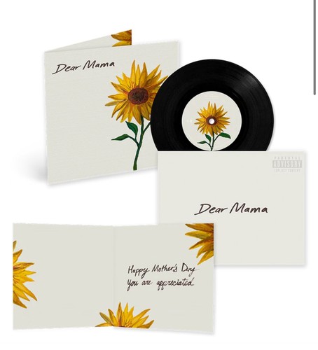 2PAC “Dear Mama” Mother’s Day Card 7” Vinyl SEALED - Picture 3 of 3