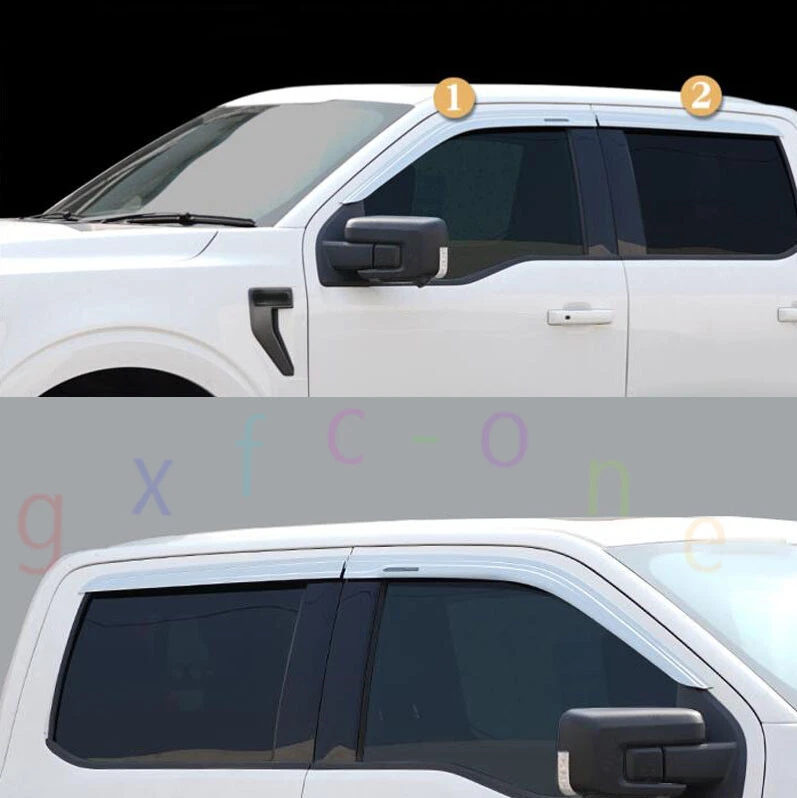 Chrome rain guards for ford f150 online