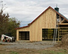 All-Purpose Pole-Barn Blueprints - Three Sets of Ashville Barn Plans (eB-221x3)