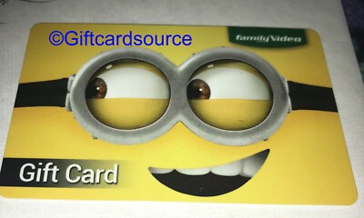 Minions Robux Card FAMILY VIDEO MINIONS GIFT CARD NO VALUE NEW | eBay