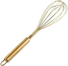 Angel'S Peel Lounge Hand Mixer- Stainless Steel Egg Whisk Gold Color- Ecofriendl