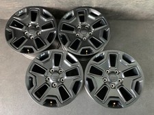 4 Jeep Wrangler Rubicon Original Gloss Black Wheels Rims Caps 17 Hol.9118 4 Jeep Wrangler Rubicon Original Gloss Black Wheels Rims Caps 17 Hol.9118