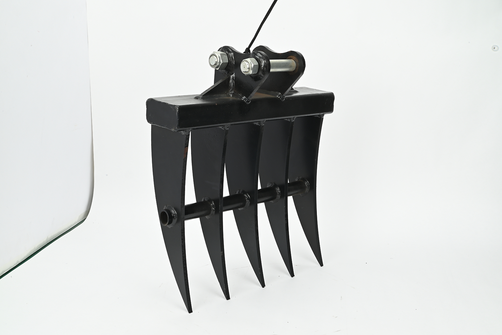 Mini Digger Rake 450mm 25mm Pins Fits 90mm Dipper Excavator Rake Soil ...