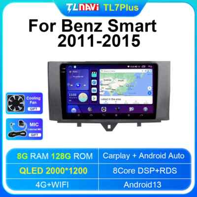 For Mercedes Benz Smart Fortwo Multimedia Car Radio GPS Navigation Video Carplay