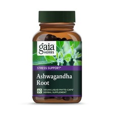 Gaia Herbs Ashwagandha Root, for Stress Relief, Immune Support, Balanced Energy