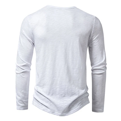 Men T Shirts Long Sleeve T-shirt Mens Henley Neck Daily Wear Casual Basic Top AU - Picture 14 of 41