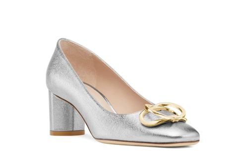 Stuart Weitzman Silver Anicia 60 Block 