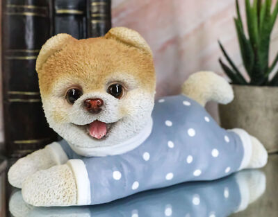Polkadot Boo The World's Cutest Pomeranian Dog Statue Pet Pal Dogs