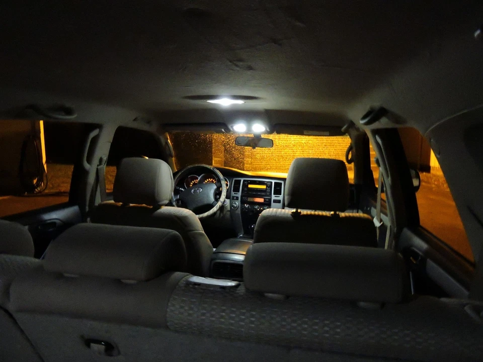 Kit de luces LED interiores exteriores deportivas Toyota 4Runner 2003-2009 domo de etiqueta inversa Foto 3 de 4