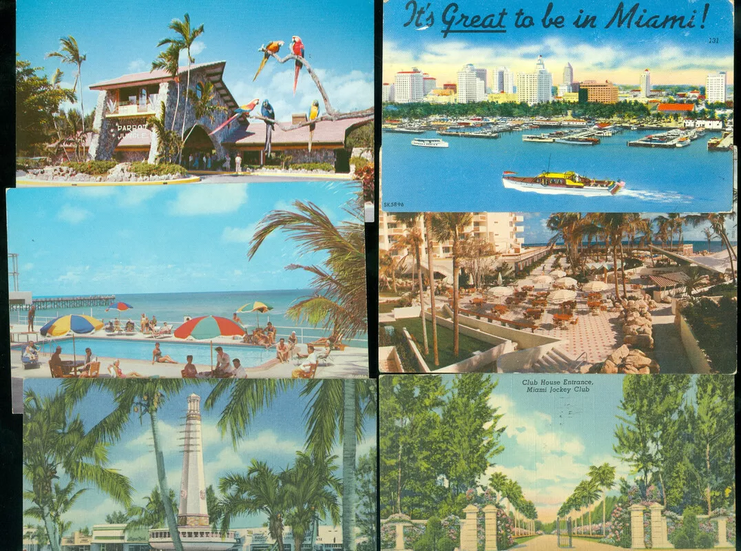 Postcard - It's Great to be in Miami! - Miami, Florida