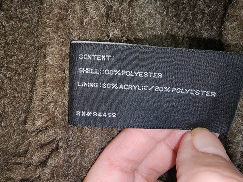 Claiborne Outerwear Men`s Brown Faux Shearling Classic Zip Jacket Coat Sz. M - Picture 9 of 17