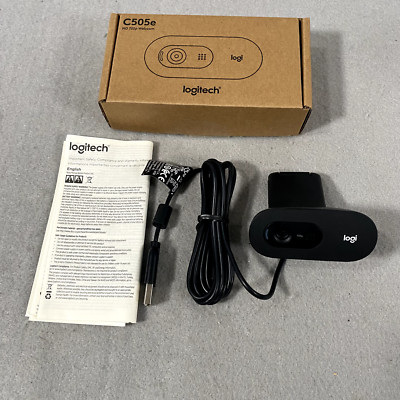 New Logitech C505e HD 720p Webcam Black 960-001385
