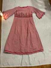 Kajree Dress With Crochet, Round Neck and Short Sleeves, Size XL