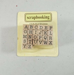 Scrapbooking aphabet stamps (859412001811)