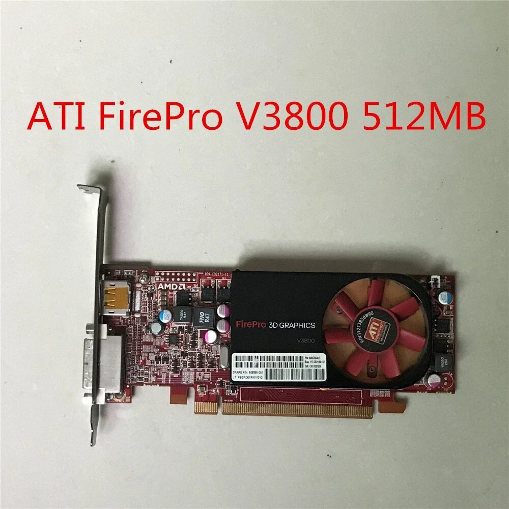 ATI FirePro V3800 512MB GDDR3 PCIE Video Card FIREPRO V3800 512MB DP-DVI