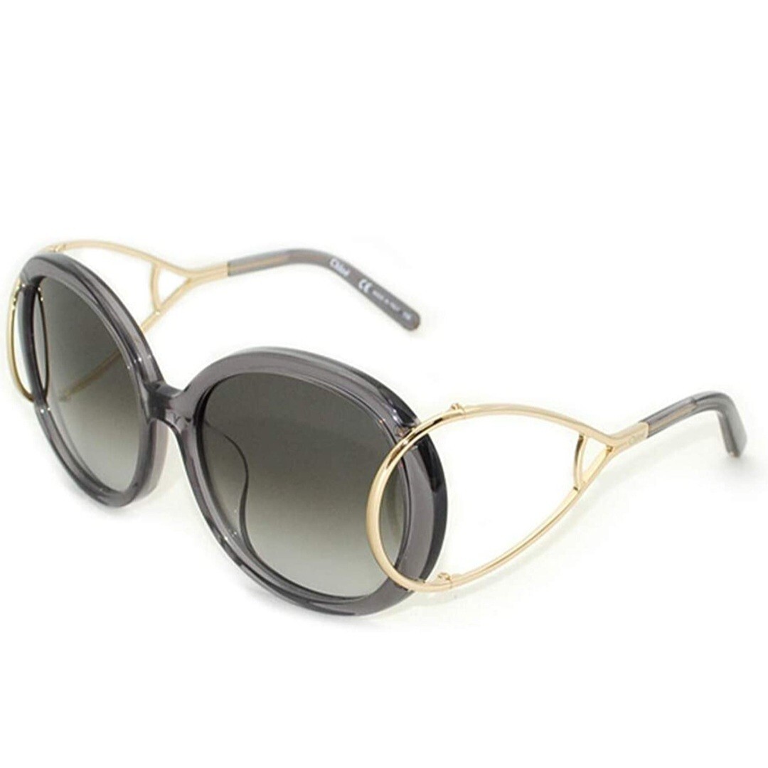 ★関税込み★ Chloe Oversized Sunglasses 🍀CHLOE Round Oversized Women's Sunglasses CE710SA 035 Gold