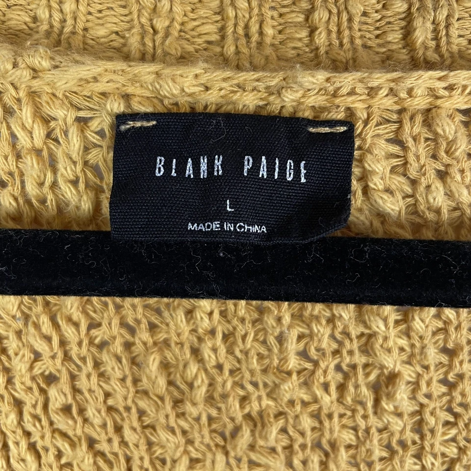 Blank Paige Colorblock Muted Stripe Oversized Sweater, Large Puffy Sleeves Foto 3 de 4