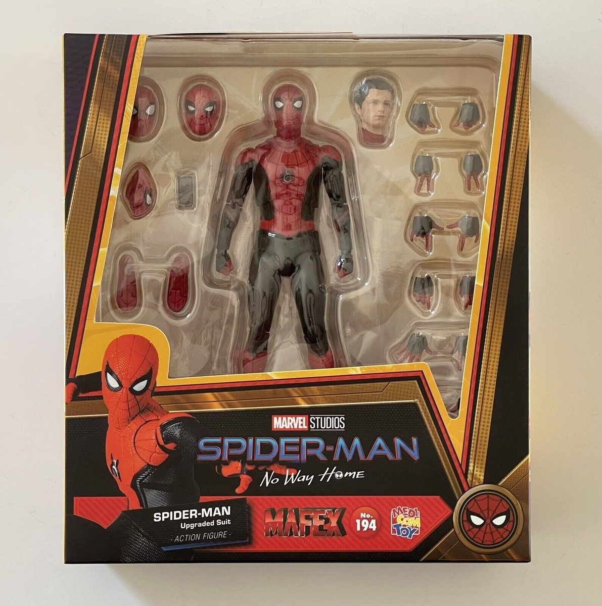 MEDICOM TOY MAFEX Action Figure No.194 SPIDER-MAN Upgraded Suit NO