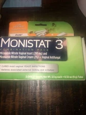 Monistat 3-Dose Yeast Infection Treatment - 3 Ovule Inserts, 08/2024
