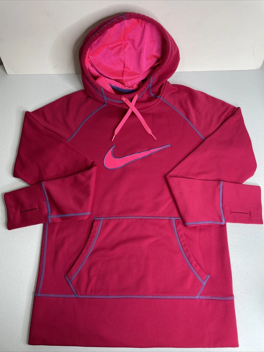 Nike therma hoodie clearance pink