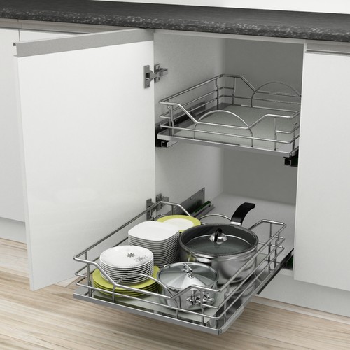 Rev-A-Shelf PULL OUT BASKET Reversible Shelf, For Cabinet- 450mm Or 500mm - Picture 3 of 7