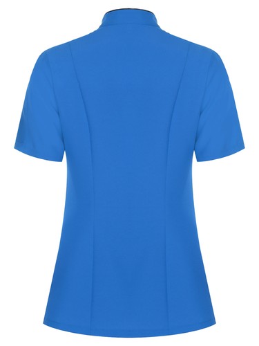 Women Coat Contrast Color Jacket Cafe Tops Breathable Short Sleeve Trimming - Picture 52 of 79