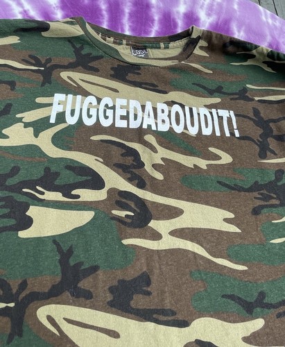 Fuggedaboudit! Shiperos Pizza T Shirt Camo XL - Picture 4 of 12
