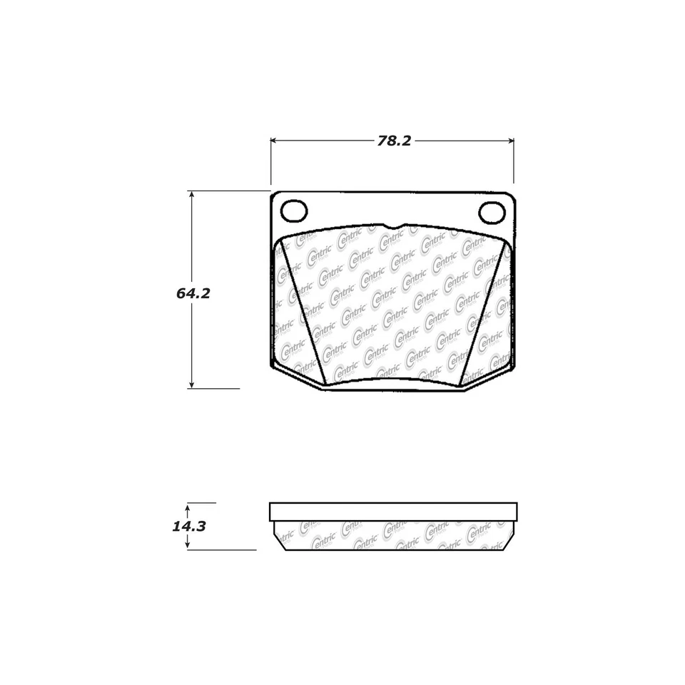 Juego de pastillas de freno de disco semimetálicas centradas delanteras 1968 1969 para TVR Vixen 1967-1972 Foto 4 de 4