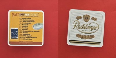 Radeberger - Bier natürlich - 775 Pirna Brauerei Bierdeckel Bier