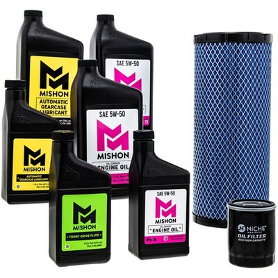MISHON Full Service Oil Change Kit for Polaris RZR 900 S 4 General 1000 UTV