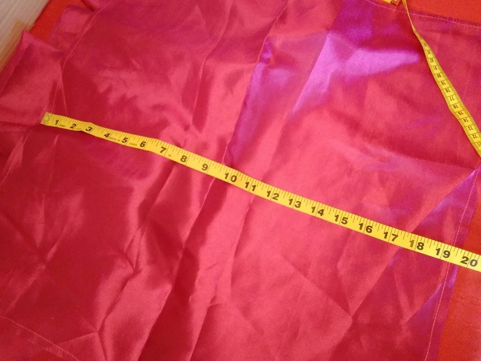 Dark Pink Satin Napkins 20x20" 10 Pack Wedding Elegant Dinner Crafts - Image 3 of 4