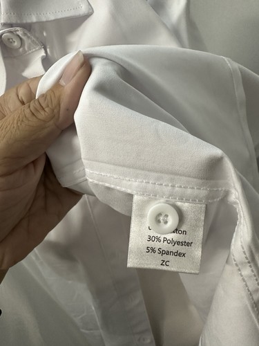 ZC Camicie Donna Bottoni Vestibilità Classica Abito Camicia Lavoro Business - Foto 6 di 7