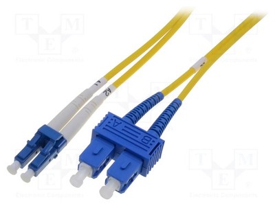 gelb LWL-Patchkabel LSZH LC/UPC,SC/UPC OS2