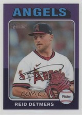 2024 Topps Heritage Hot Box Chrome Purple Refractor Reid Detmers #422 13a8