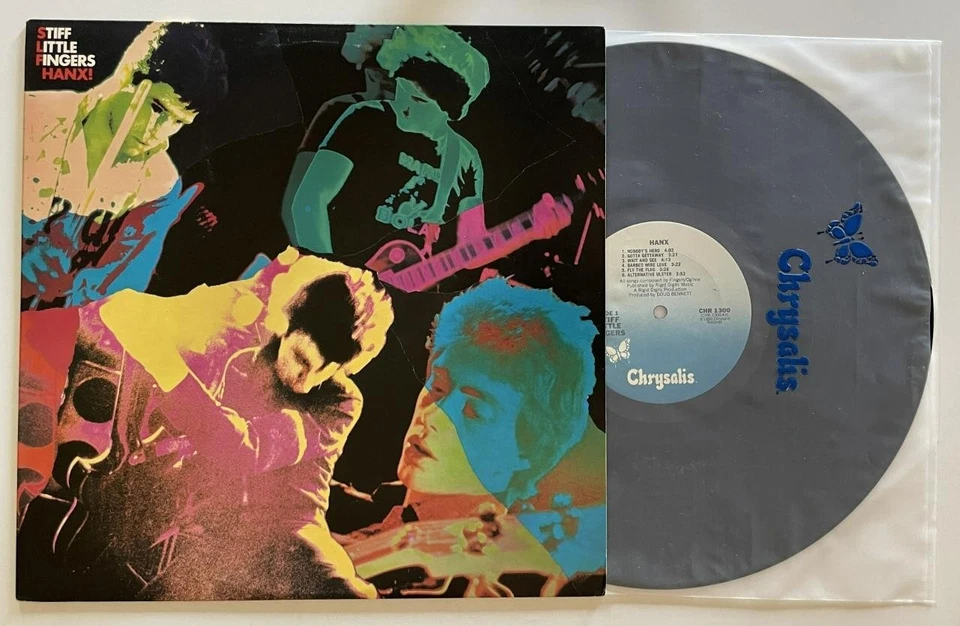 Stiff Little Fingers Hanx LP NM Chrysalis Punk (1980) Foto 2 de 4