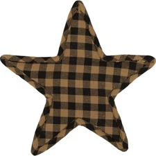 VHC Brands Classic Country Primitive Tabletop & Kitchen Star Trivet, King, Black
