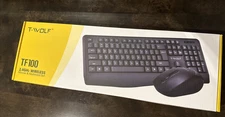 Wireless Keyboard and Mouse Combo with Wrist Rest NEW