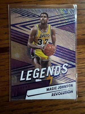 MAGIC JOHNSON 2024-25 Panini Revolution Legends Storm Foil Parallel #155 Lakers