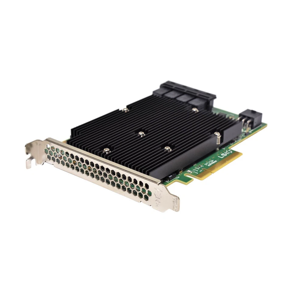 LSI SAS9300-16i 12G HBA PCIe 3.0 x8 Controller mit 4x Kabel mit Bracket FP - Bild 2 von 4