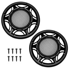 2Pack Car Speaker Grills Cover, 8 Inch Round Metal Audio Speaker Cover, Black