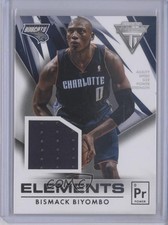 2013-14 Panini Titanium Elements Materials Bismack Biyombo #56 0b9