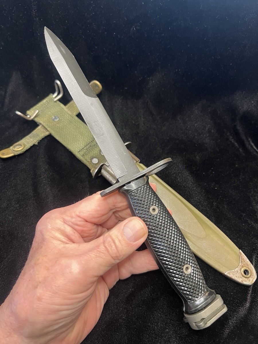 Vietnam US BOC M7 Bayonet, BWH M8A1 Scabbard, Original collectible